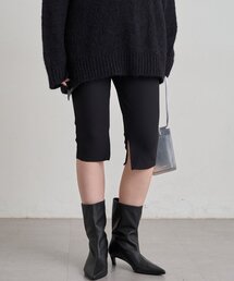 《ウエストゴム》カットジョーゼットハーフパンツ　秋服