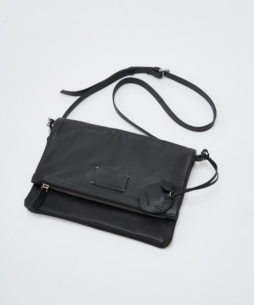 ADAM PATEK(アダムパテック)の「【ADAMPATECK/アダムパテック】 w/r leather convertible clutch bag(ショルダーバッグ・メンズ・ブラック・FREE)」の1枚目の写真