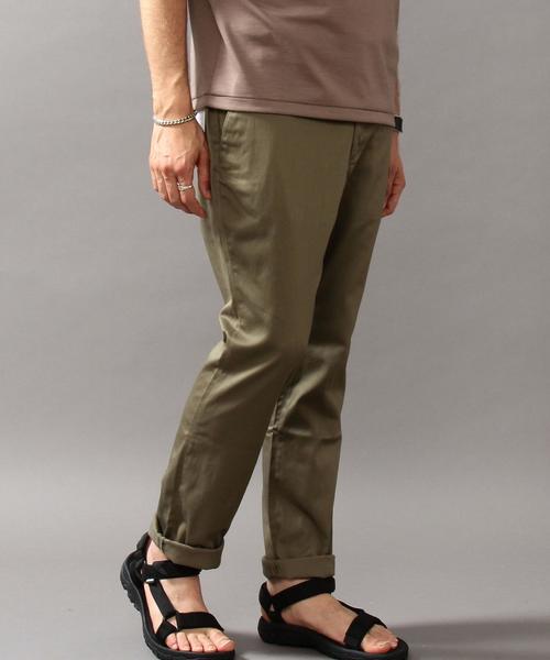 BEAUTY&YOUTH UNITED ARROWS（ビューティーアンドユースユナイテッドアローズ）の「BY チノ ノープリーツ テーパード パンツ：◆（チノパンツ・メンズ・ネイビー/ダークグレー/ベージュ/ブラック/オリーブ・LARGE/SMALL/X-LARGE/MEDIUM）」の9枚目の写真
