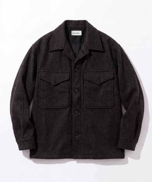 TANAKA(タナカ)の「【TANAKA/タナカ】DOUBLE POCKET SHIRT(シャツ/ブラウス・メンズ・ダークブラウン・M/L)」の1枚目の写真