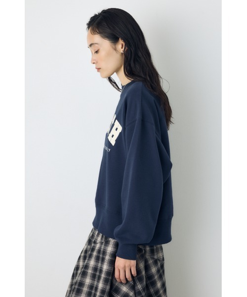 AZUL by moussy(アズールバイマウジー)の「カレッジワッペンロゴ裏毛トップス 秋服 冬服 春服 スウェット トレーナー アメカジ(スウェット・レディース・ネイビー/ボルドー/杢グレー・FREE)」の20枚目の写真