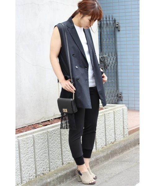 FIGARO Paris（フィガロパリ）の「PEツイルスソリブパンツ◆（その他パンツ・レディース・ブラック/キャメル・36/38）」の15枚目の写真