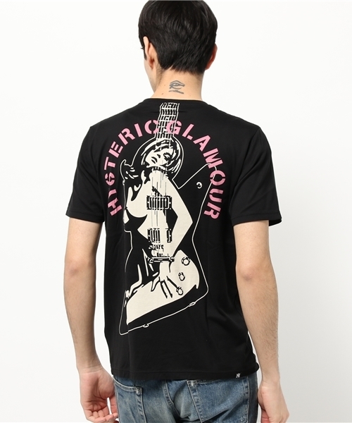 HYSTERIC GLAMOUR（ヒステリックグラマー）の「GUITAR GIRL pt T-SH（Tシャツ/カットソー・メンズ・ホワイト/ブラック・LARGE/MEDIUM/X-LARGE/SMALL）」の10枚目の写真