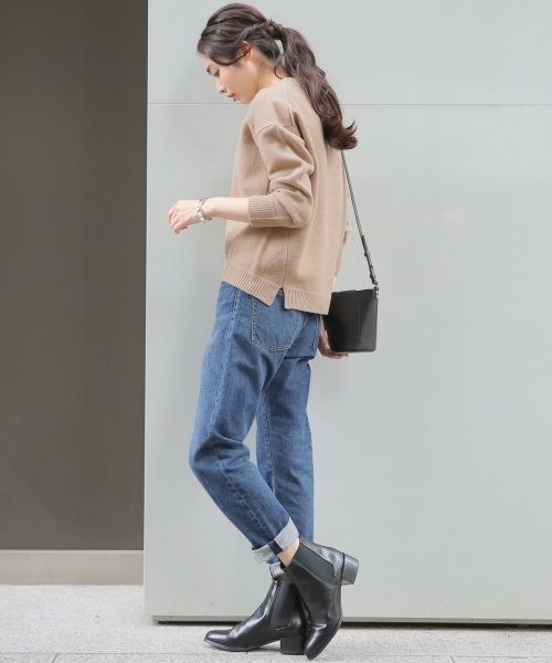 A part by（アパートバイ）の「サイドゴアブーツ 734006 （ブーツ・レディース・ホワイト/ブラック・37/23.5cm/38/24.5cm）」の9枚目の写真