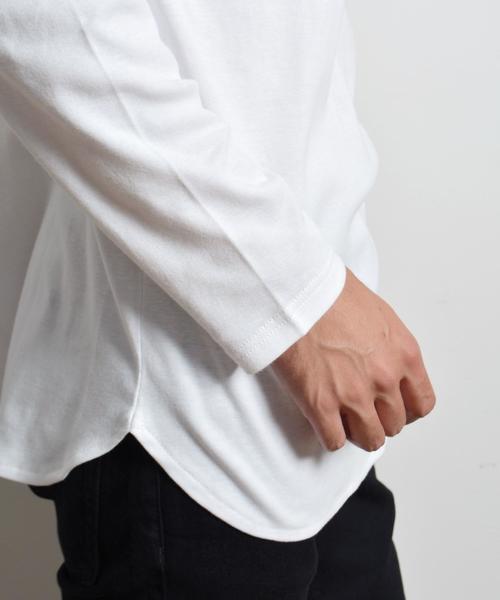 SHIPS JET BLUE（シップスジェットブルー）の「SHIPS JET BLUE: フライスアンダー タートルネックカットソー■（Tシャツ/カットソー・メンズ・ブラック/オフホワイト/チャコールグレー/ナチュラル・SMALL/LARGE/MEDIUM）」の9枚目の写真