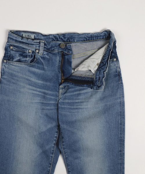 D.M.G.（ドミンゴ）の「[D.M.G. / ディーエムジー]　11ozストレッチデニム5Pアンクルスリムジーンズ（デニムパンツ・レディース・ライトインディゴブルー・L/M/SS/S）」の6枚目の写真