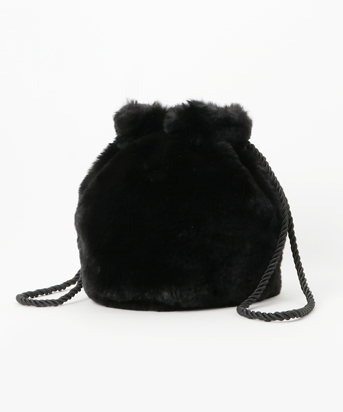 WC（ダブル シー）の「WC/ファー巾着バッグ（ショルダーバッグ・レディース・パープル/サックスブルー/ライトピンク/ブラック・FREE）」の12枚目の写真