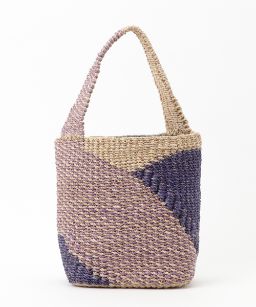 LBC（エルビーシー）の「アバカミックスカラーカゴバック      （かごバッグ・レディース・パープル/ブルー/ブラウン・FREE）」の3枚目の写真