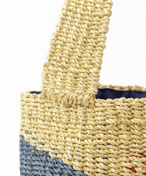 LBC（エルビーシー）の「アバカミックスカラーカゴバック      （かごバッグ・レディース・パープル/ブルー/ブラウン・FREE）」の6枚目の写真