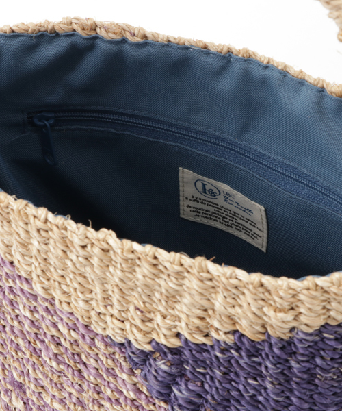 LBC（エルビーシー）の「アバカミックスカラーカゴバック      （かごバッグ・レディース・パープル/ブルー/ブラウン・FREE）」の8枚目の写真