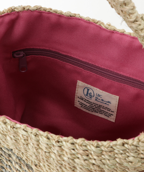 LBC（エルビーシー）の「アバカミックスカラーカゴバック      （かごバッグ・レディース・パープル/ブルー/ブラウン・FREE）」の9枚目の写真