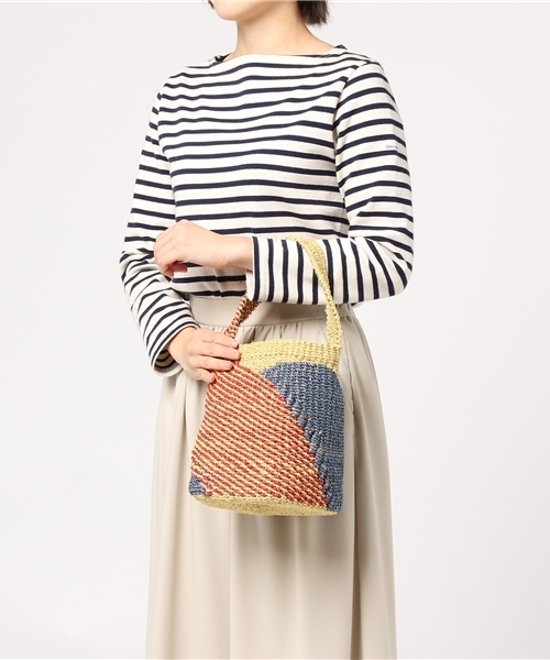 LBC（エルビーシー）の「アバカミックスカラーカゴバック      （かごバッグ・レディース・パープル/ブルー/ブラウン・FREE）」の10枚目の写真