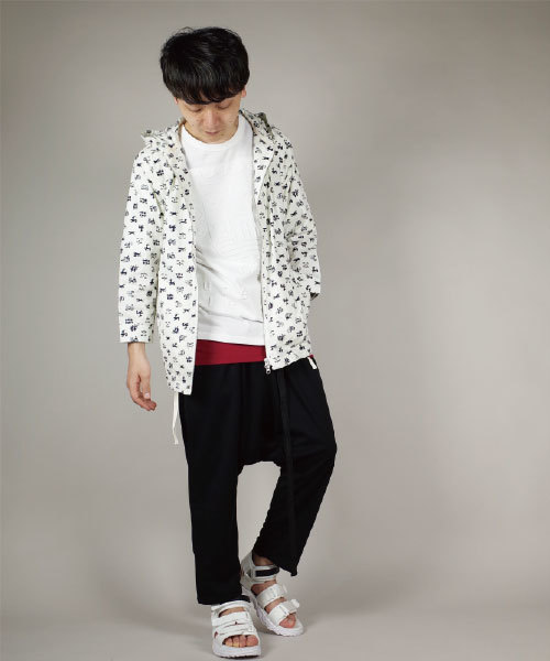 rovtski（ロフトスキー）の「rovtski 【伸縮自在】ベルト付サルエルパンツ/4C17040406（その他パンツ・メンズ・ブラック・MEDIUM/LARGE）」の14枚目の写真