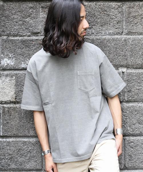 coen（コーエン）の「ピグメントドロップビッグTシャツ（Tシャツ/カットソー・メンズ・ホワイト/グレー/ダークグレー・LARGE/SMALL/MEDIUM）」の3枚目の写真