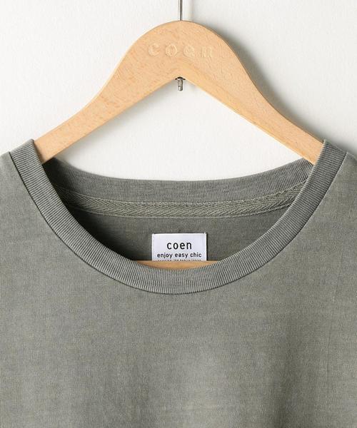 coen（コーエン）の「ピグメントドロップビッグTシャツ（Tシャツ/カットソー・メンズ・ホワイト/グレー/ダークグレー・LARGE/SMALL/MEDIUM）」の16枚目の写真