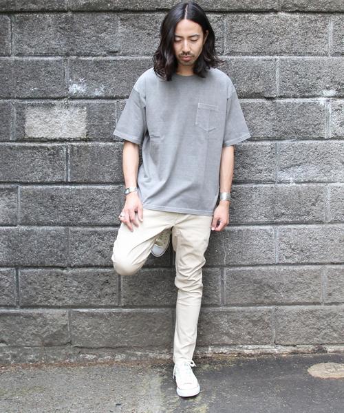 coen（コーエン）の「ピグメントドロップビッグTシャツ（Tシャツ/カットソー・メンズ・ホワイト/グレー/ダークグレー・LARGE/SMALL/MEDIUM）」の13枚目の写真