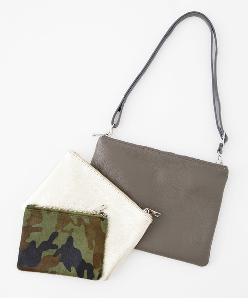 BEAU'RE SECOND（ビュレセカンド）の「【Beau're SECOND】ショルダーポーチセット　BS-1871（ショルダーバッグ・レディース・モカ/ネイビー/ピンク/ブラック・FREE）」の3枚目の写真