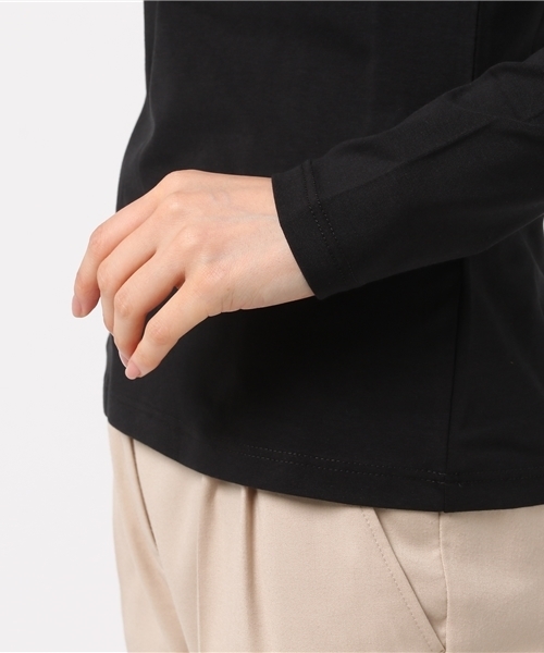 Calvin Klein Jeans（カルヴァンクラインジーンズ）の「クルーネックロングスリーブTシャツ（Tシャツ/カットソー・レディース・ブラック/ホワイト/ピンク・X-SMALL/SMALL/LARGE/MEDIUM）」の9枚目の写真