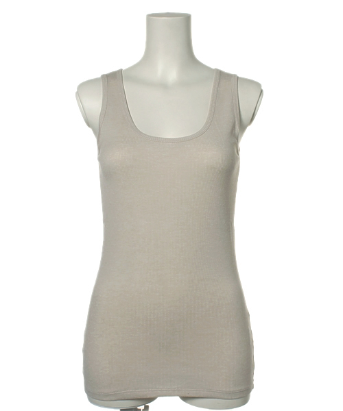 mystic（ミスティック）の「テレコタンク（タンクトップ・レディース・アイボリー/ベージュ/ホワイト/サンドベージュ/ブラック・ﾌﾘ-）」の5枚目の写真