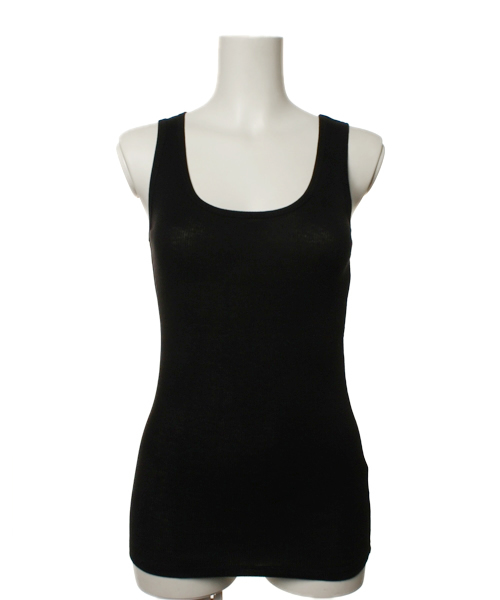 mystic（ミスティック）の「テレコタンク（タンクトップ・レディース・アイボリー/ベージュ/ホワイト/サンドベージュ/ブラック・ﾌﾘ-）」の4枚目の写真