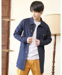 メンズのステンカラーコート デニム ファッション通販 Zozotown