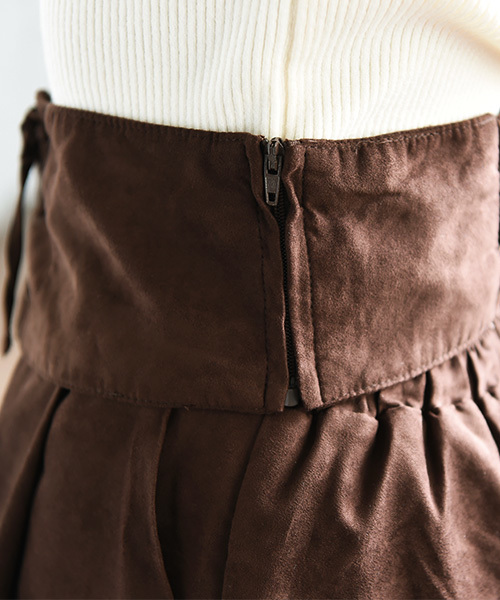 Luz Llena（ラズレナ）の「[コルセットベルト付き]フェイクスウェードパンツ（その他パンツ・レディース・ブラウン/ベージュ・MEDIUM）」の10枚目の写真