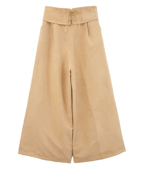 Luz Llena（ラズレナ）の「[コルセットベルト付き]フェイクスウェードパンツ（その他パンツ・レディース・ブラウン/ベージュ・MEDIUM）」の15枚目の写真