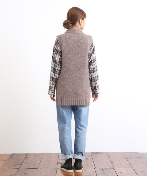 CUBE SUGAR(キューブシュガー)の「ストレッチデニムスリムストレートパンツ(デニムパンツ・レディース・インディゴブルー/サックスブルー・M/S)」の11枚目の写真