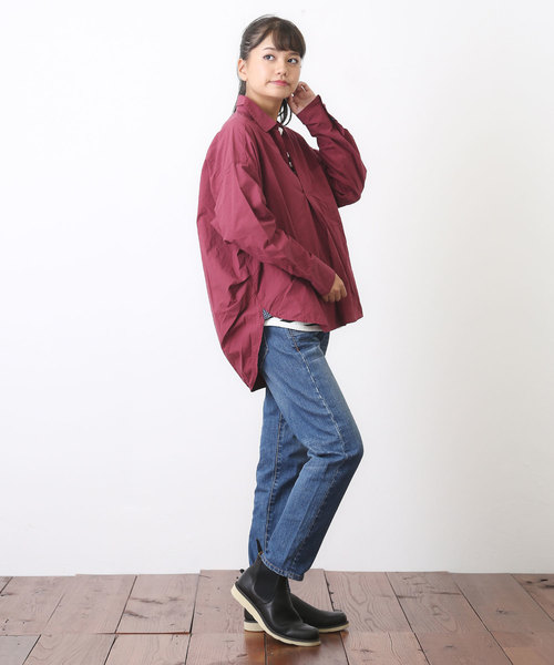 CUBE SUGAR(キューブシュガー)の「ストレッチデニムスリムストレートパンツ(デニムパンツ・レディース・インディゴブルー/サックスブルー・M/S)」の19枚目の写真