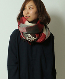 LBC | ブロックチェックストール(ストール/ショール)