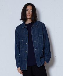 FACTOTUM ファクトタム コットンリネン カバーオール デニムジャケット 25982633B_33_D_215.jpg
