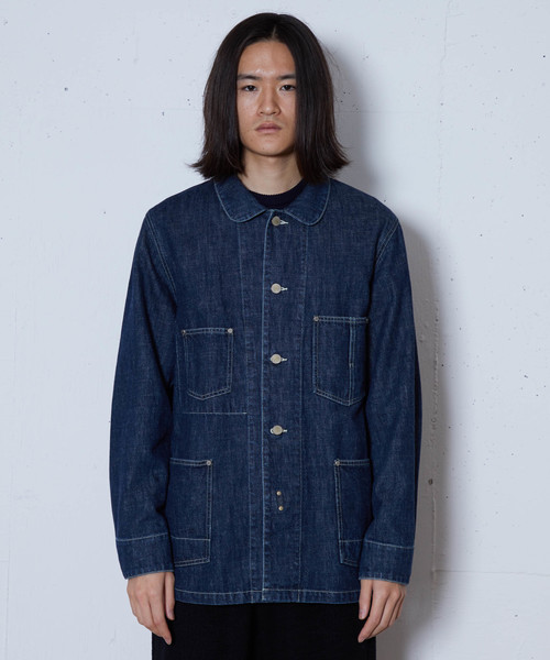 FACTOTUM ファクトタム コットンリネン カバーオール デニムジャケット FACTOTUM ファクトタム コットンリネン カバーオール デニム