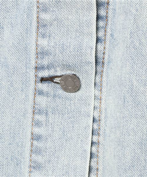 PUNYUS（プニュズ）の「デニムジャケット（デニムジャケット・レディース・レッド/インディゴブルー/ライトインディゴブルー・4/3）」の12枚目の写真