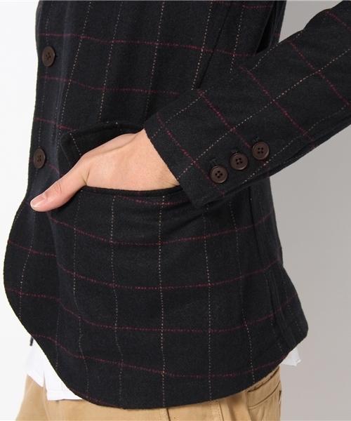 WEGO（ウィゴー）の「ウィンドペーン3Bジャケット（テーラードジャケット・メンズ・ネイビー・MEDIUM/LARGE）」の6枚目の写真