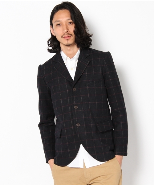 WEGO（ウィゴー）の「ウィンドペーン3Bジャケット（テーラードジャケット・メンズ・ネイビー・MEDIUM/LARGE）」の9枚目の写真