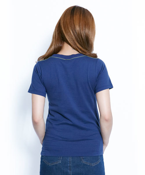 X-girl(エックスガール)の「X-girl× XLARGE OG FACE S/S TEE(Tシャツ/カットソー・レディース・ホワイト/ブラック/ネイビー・1/2)」の5枚目の写真