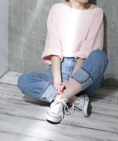 SOMETHING（サムシング）の「【WEB限定】SOMETHING/BASIC PIPED STRAIGHT（デニムパンツ・レディース・ライトブルー/ブルー・SMALL/MEDIUM/X-SMALL）」の2枚目の写真