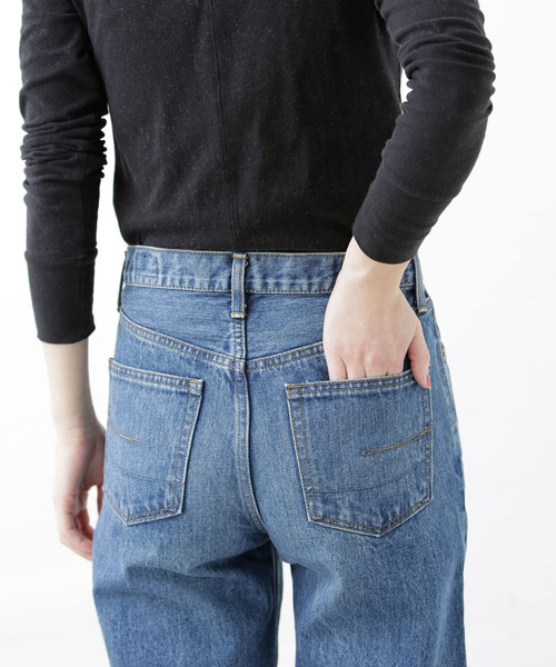 SOMETHING（サムシング）の「【WEB限定】SOMETHING/BASIC PIPED STRAIGHT（デニムパンツ・レディース・ライトブルー/ブルー・SMALL/MEDIUM/X-SMALL）」の12枚目の写真