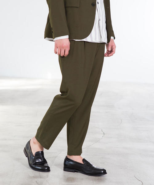 green label relaxing（グリーンレーベルリラクシング）の「CM◆ウォッシャブルトロ ナロー ユーティリティー パンツ 9L ＜機能性生地＞ ◆（その他パンツ・メンズ・ネイビー/グレー/オリーブ・L/M/S/XL/XS/XXL）」の2枚目の写真