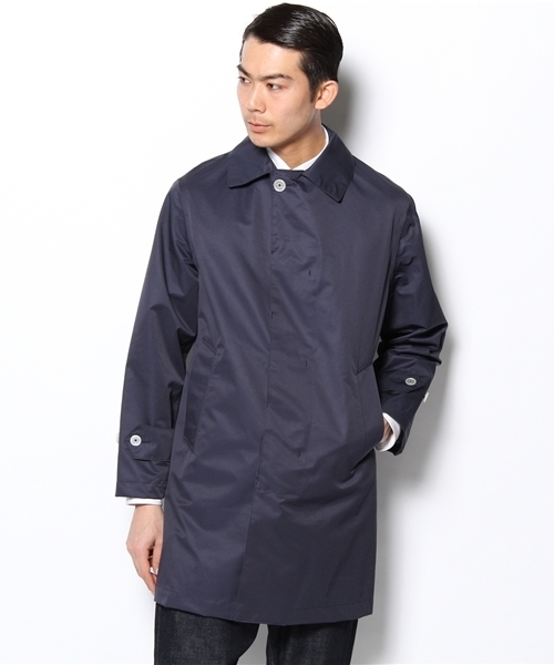 BEAUTY&YOUTH UNITED ARROWS（ビューティーアンドユースユナイテッドアローズ）の「BY TC/ツイル 3レイヤー ステンカラーコート (OC)◆（ステンカラーコート・メンズ・ライトグレー/オレンジ/ケリー/ネイビー・SMALL/MEDIUM/LARGE/X-LARGE）」の14枚目の写真