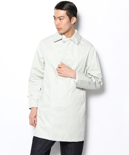 BEAUTY&YOUTH UNITED ARROWS（ビューティーアンドユースユナイテッドアローズ）の「BY TC/ツイル 3レイヤー ステンカラーコート (OC)◆（ステンカラーコート・メンズ・ライトグレー/オレンジ/ケリー/ネイビー・SMALL/MEDIUM/LARGE/X-LARGE）」の2枚目の写真