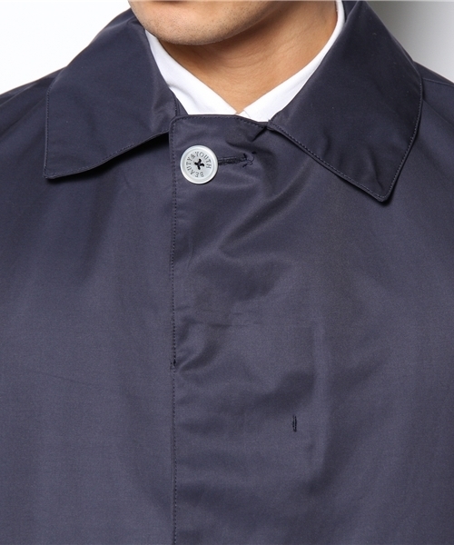 BEAUTY&YOUTH UNITED ARROWS（ビューティーアンドユースユナイテッドアローズ）の「BY TC/ツイル 3レイヤー ステンカラーコート (OC)◆（ステンカラーコート・メンズ・ライトグレー/オレンジ/ケリー/ネイビー・SMALL/MEDIUM/LARGE/X-LARGE）」の9枚目の写真