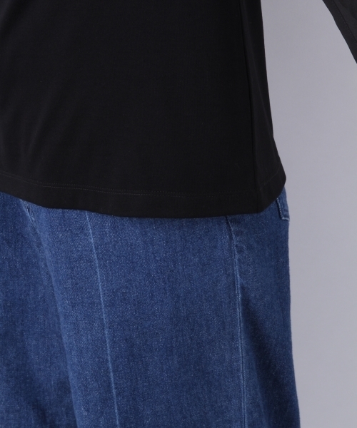 LEPSIM（レプシィム）の「フハクスリーブキリカエプルオーバーSS　784401（Tシャツ/カットソー・レディース・ブラック/パープル/オフホワイト/グレイッシュベージュ・FREE）」の22枚目の写真