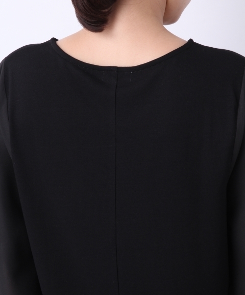 LEPSIM（レプシィム）の「フハクスリーブキリカエプルオーバーSS　784401（Tシャツ/カットソー・レディース・ブラック/パープル/オフホワイト/グレイッシュベージュ・FREE）」の11枚目の写真