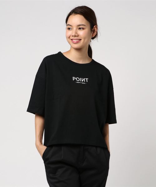 VENCEEXCHANGE(ヴァンスエクスチェンジ)の「プリントオーバーサイズTシャツ(Tシャツ/カットソー・レディース・オフホワイト/ブラック・M)」の8枚目の写真