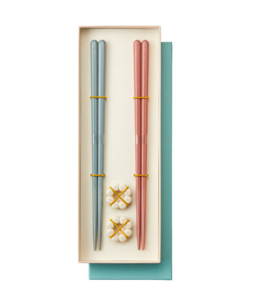 BRUNO（ブルーノ）の「ペア HASHI（カトラリー・レディース・ネイビー/ピンク・ﾌﾘ-）」の2枚目の写真