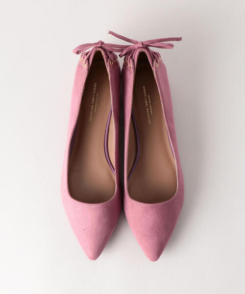 green label relaxing（グリーンレーベルリラクシング）の「★KFCポインテッド バックレースアップ フラットシューズ(1.5cmヒール)（パンプス・レディース・グレー/ライトピンク/ブラック/その他1/シルバー/ワインレッド・22.5cm/23cm/25cm/24.5cm/22cm/24cm/23.5cm）」の14枚目の写真