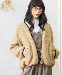 WEGO | WEGO/リバーシブルボアノーカラーブルゾン(ブルゾン)