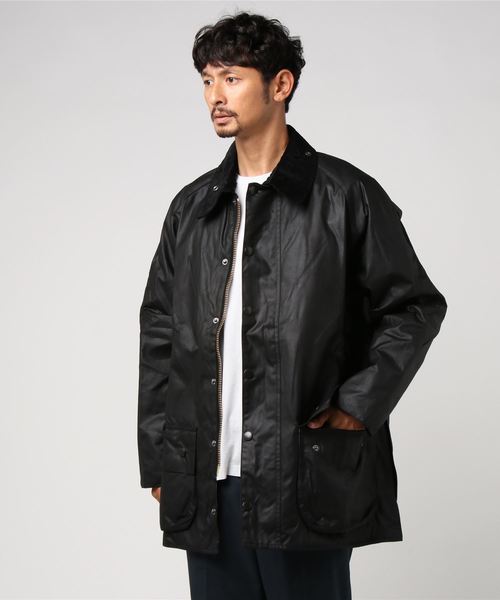 Barbour（バブアー）の「Barbour BEAUFORT Wax Jacket（ブルゾン・メンズ・ブラック/オリーブ・40/38）」の3枚目の写真