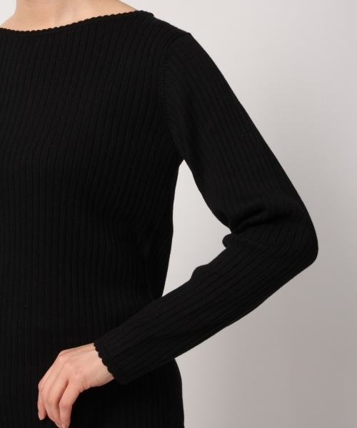 GLOBAL WORK（グローバルワーク）の「洗えるリブピコネックプルオーバー/792281（ニット/セーター・レディース・ホワイト/ブラック/グリーン系その他7・SMALL/MEDIUM/LARGE）」の10枚目の写真